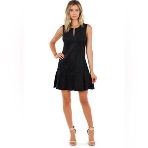 BCBG Max Azria Adelene Faux Suede Mini Dress - sz M